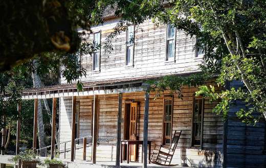 Farm wooden house