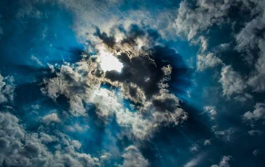 Sunlight heaven sky