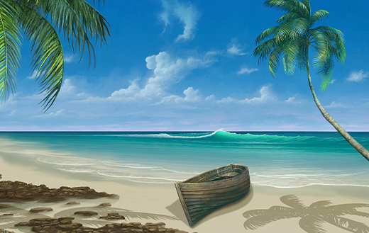 beach painting