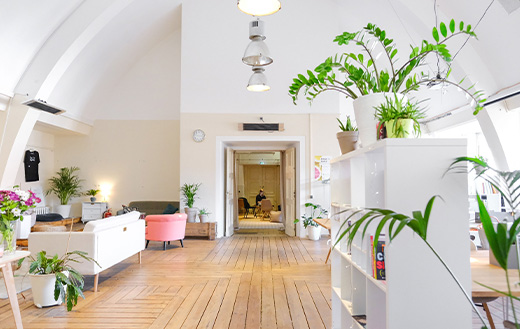 White living room