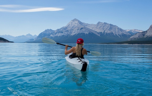 Girl kayak