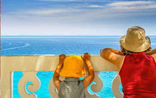 Looking at the sea
