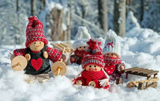 Doll funny cute wooden figures