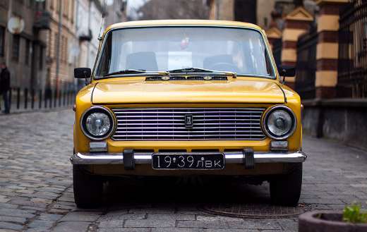 Yellow car