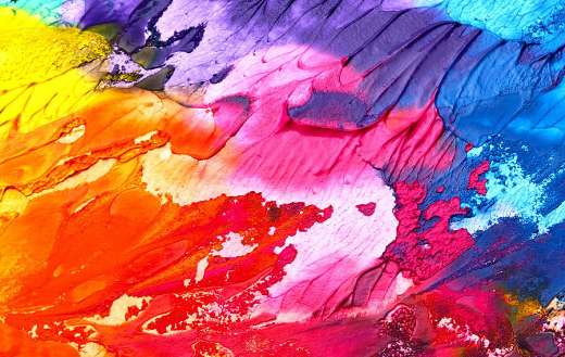 Abstract art paint puzzle