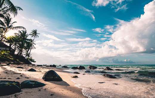 Beach clouds puzzle