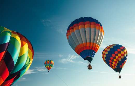 Hot air balloon flight puzzle