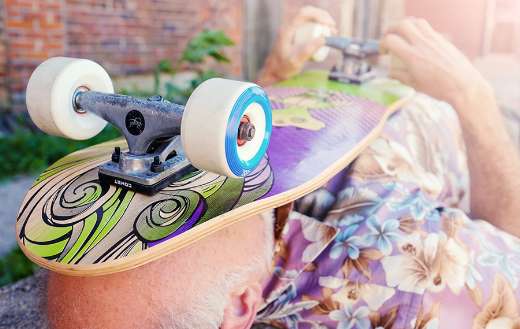 Skateboard wheel puzzle