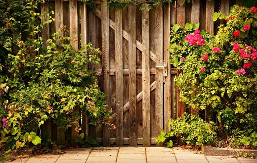 Wooden door puzzle