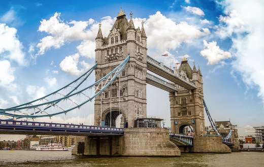 Tower bridge landmark