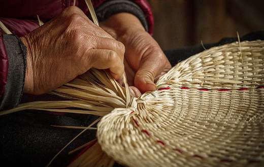 Handmade weave fan online