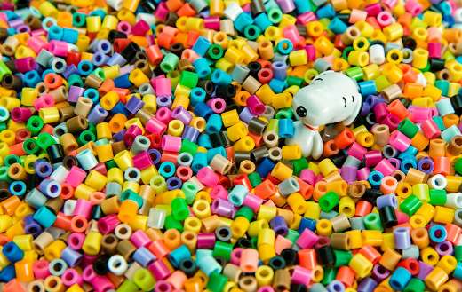 Colorful beads puzzle
