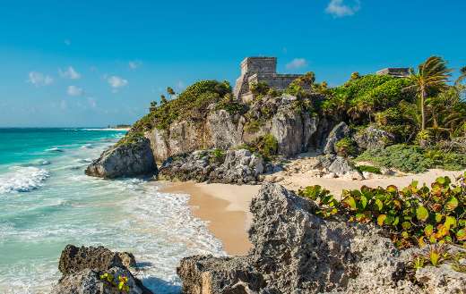 Caribbean sea Quintana Roo state Mexico