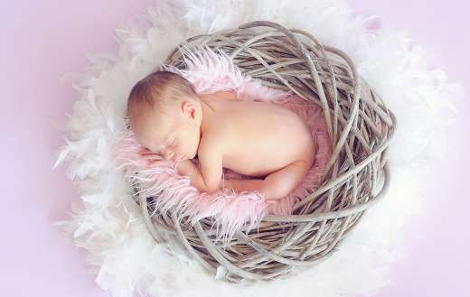 Newborn baby portrait puzzle