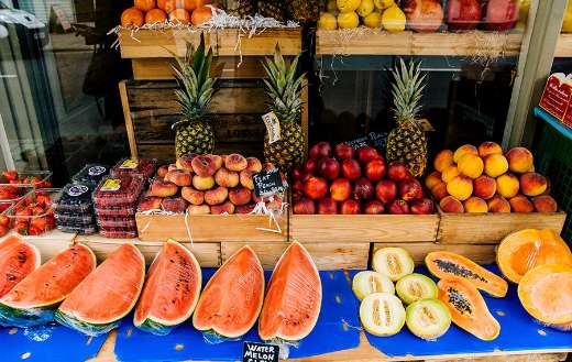 Sliced fruit stall puzzle