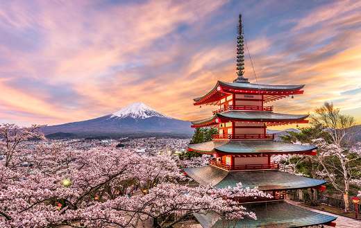 Fujiyoshida Japan Chureito pagoda