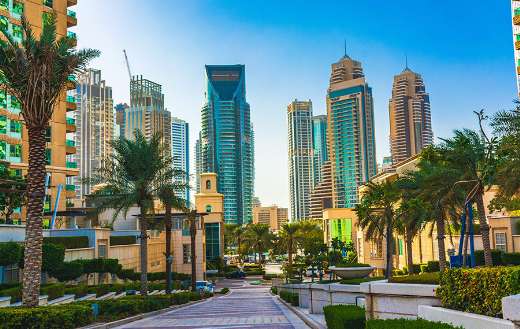 Dubai marina walk puzzle