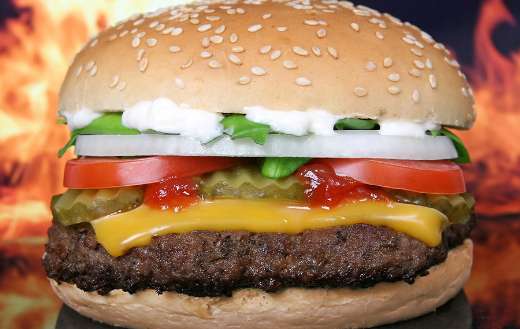 Beef bbq hamburger puzzle