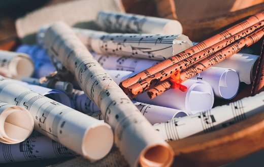 Music paper sheets