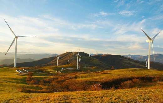 Windmills nature environment