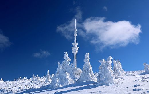 Czech Republic transmitter winter