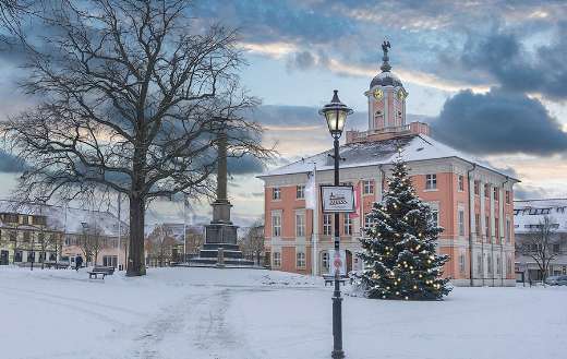 Market place town hall winter