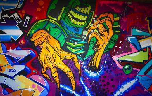 Very colorful art