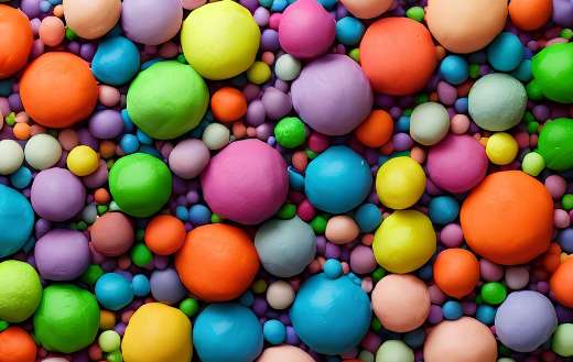 Colorful play doh
