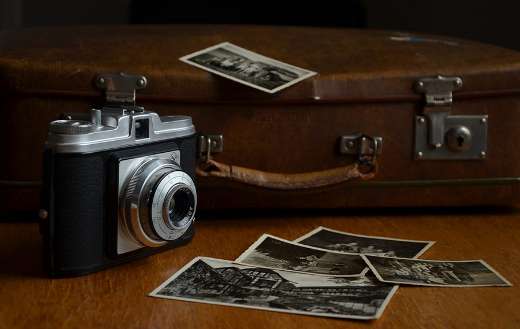 Camera and luggage