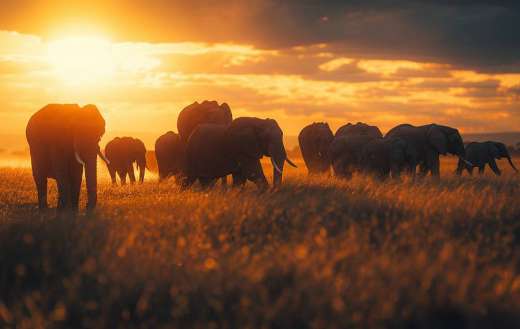A herd of elephants