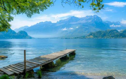 A peaceful lakeside