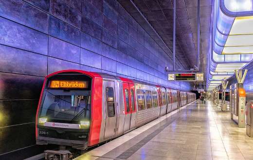 Train metro station