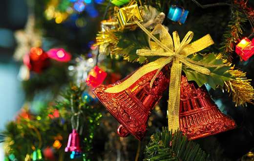 Christmas tree bell decoration