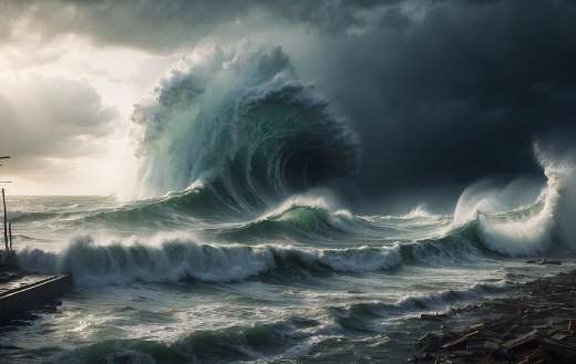 Tsunami sea puzzle