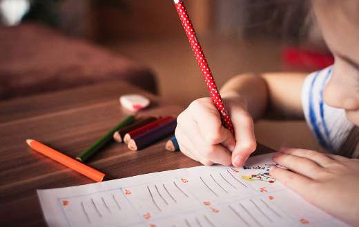 Child kid learning writing