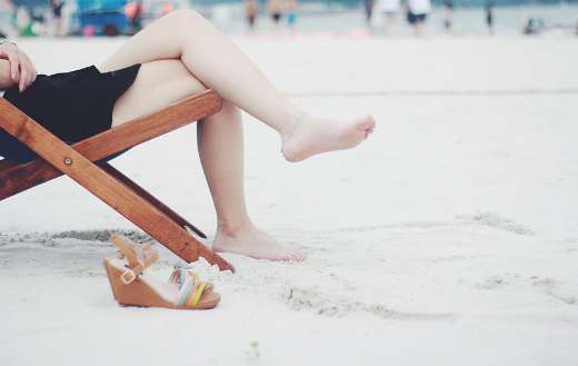 Summer relaxation beach
