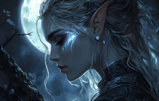 Fantasy elf woman