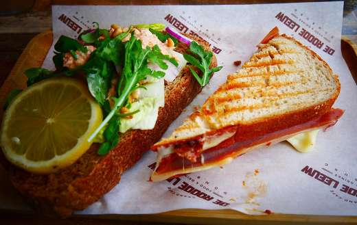 Toasted bread lunch