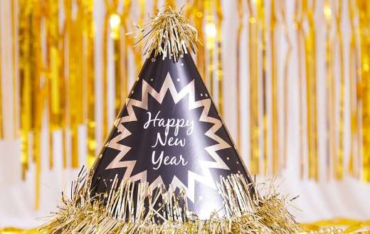 Happy new year hat