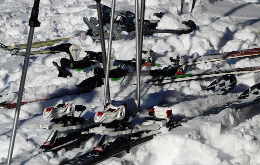 Backcountry skiing ski touring